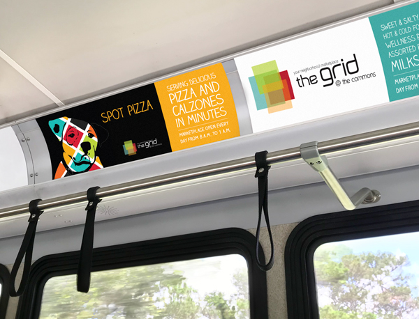 The Grid bus signs