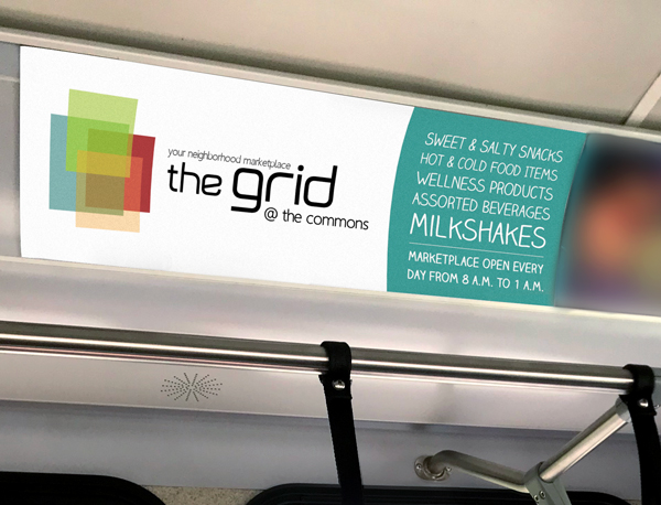 The Grid bus sign