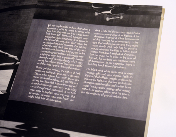 skateboarder magazine article layout