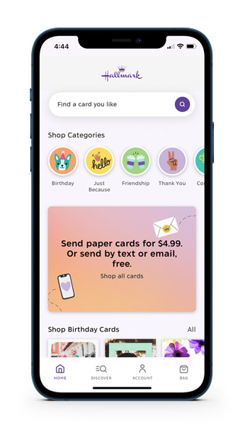 Hallmark Cards, Inc., Hallmark Cards Now App